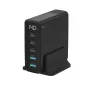 Mobiliojo įrenginio įkroviklis Sitecom CH-1004 – Universalus AC vidinis įkroviklis, 100–240V įėjimas, iki 20V išėjimas, 3× USB-C, juodas