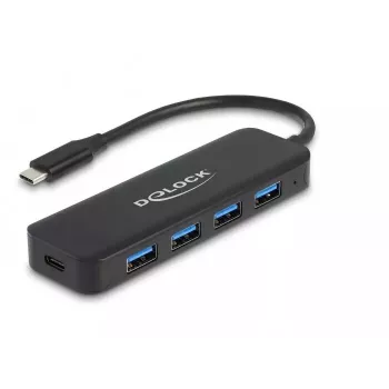 DeLOCK 64170 USB 3.2 Gen 1 Type-C USB centras 5000 Mbit/s juodas