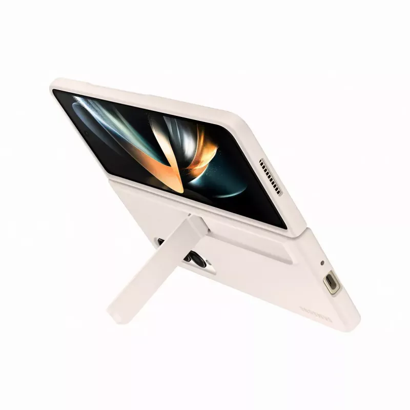Samsung Standing Cover su rašikliu, skirta Galaxy Z Fold4, Sand (EF-OF93PCUEGWW)