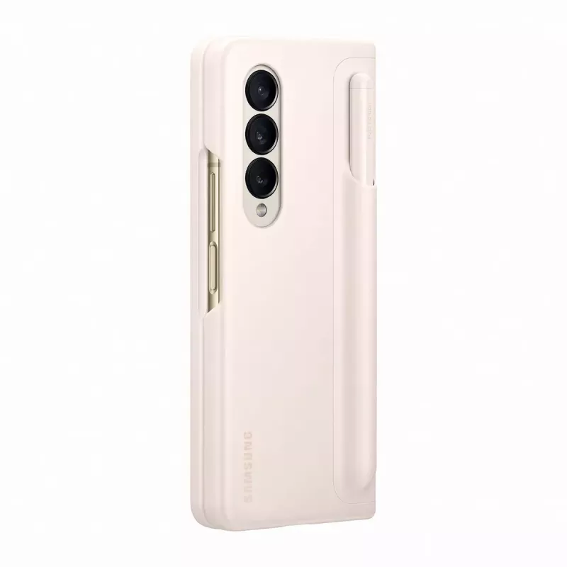 Samsung Standing Cover su rašikliu, skirta Galaxy Z Fold4, Sand (EF-OF93PCUEGWW)