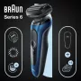 Braun Series 6 61-B1500s Folieninis skustuvas su trimeriu Mėlyna