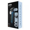 Braun Series 6 61-B1500s Folieninis skustuvas su trimeriu Mėlyna