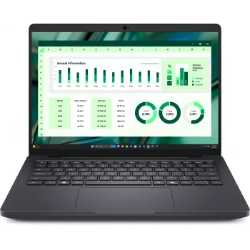 DELL Pro Max 14 MC14250 Intel Core Ultra 7 265H Mobilioji darbo stotis 35,6 cm (14 colių) Full HD+ 32 GB LPDDR5x-SDRAM 1 TB SSD NVIDIA RTX PRO 500 Blackwell Wi-Fi 7 (802.11be) Windows 11 Pro Juoda