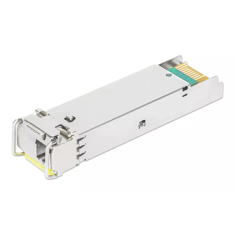 Intellinet Gigabit Fiber WDM Bi-Direkcinis SFP optinis siųstuvas-imtuvas 1000Base-BX-D (LC) vienmodis, 120 km, BiDi WDM (RX1490/TX1550), MSA suderinamas, sidabrinis