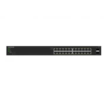 NETGEAR GS324TPv2 valdomas L2/L3 gigabitinis Ethernet (10/100/1000) PoE jungiklis 1U juodas