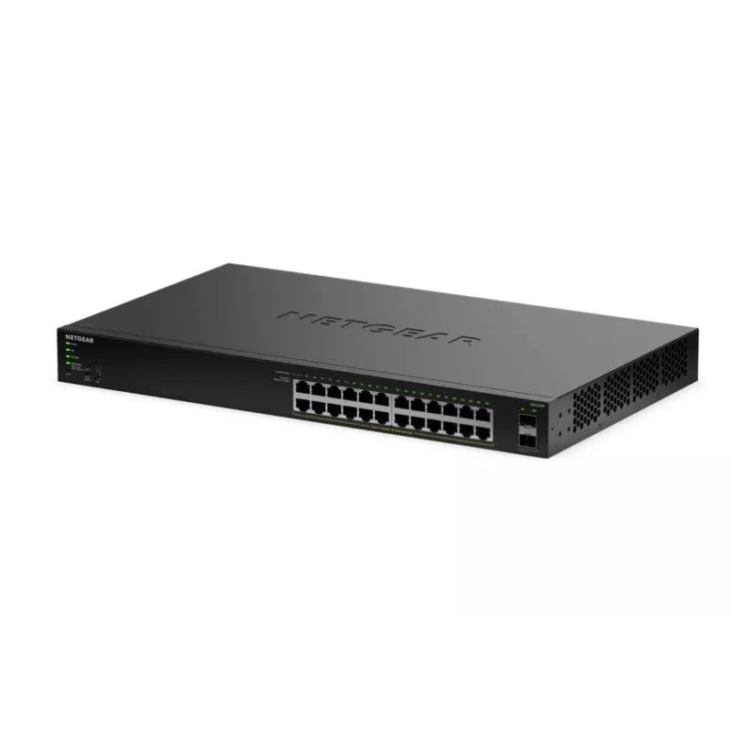 NETGEAR GS324TPv2 valdomas L2/L3 gigabitinis Ethernet (10/100/1000) PoE jungiklis 1U juodas