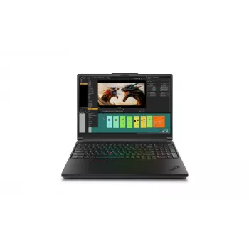Nešiojama darbo stotis Lenovo ThinkPad P16 Gen 3 Intel Core Ultra 7 255HX 40.6 cm (16 colių) WUXGA 32 GB DDR5-SDRAM 1 TB SSD NVIDIA RTX PRO 2000 Blackwell Wi-Fi 7 (802.11be) Windows 11 Pro Juoda