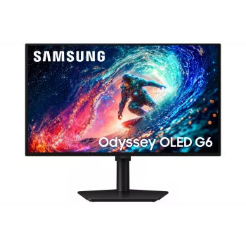 Samsung 27 colių Odyssey OLED G61SH QHD 240Hz žaidimų monitorius, 68,6 cm (27 colių), 2560 x 1440 pikselių, Quad HD, OLED, 0,03 ms, juodas