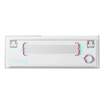 Belaidė žaidimų klaviatūra Cherry MX 8.2 Pro TMR — Tenkeyless 88 klavišų, USB + RF + Bluetooth, magnetiniai-mechaniniai jungikliai, RGB, sidabrinė/balta