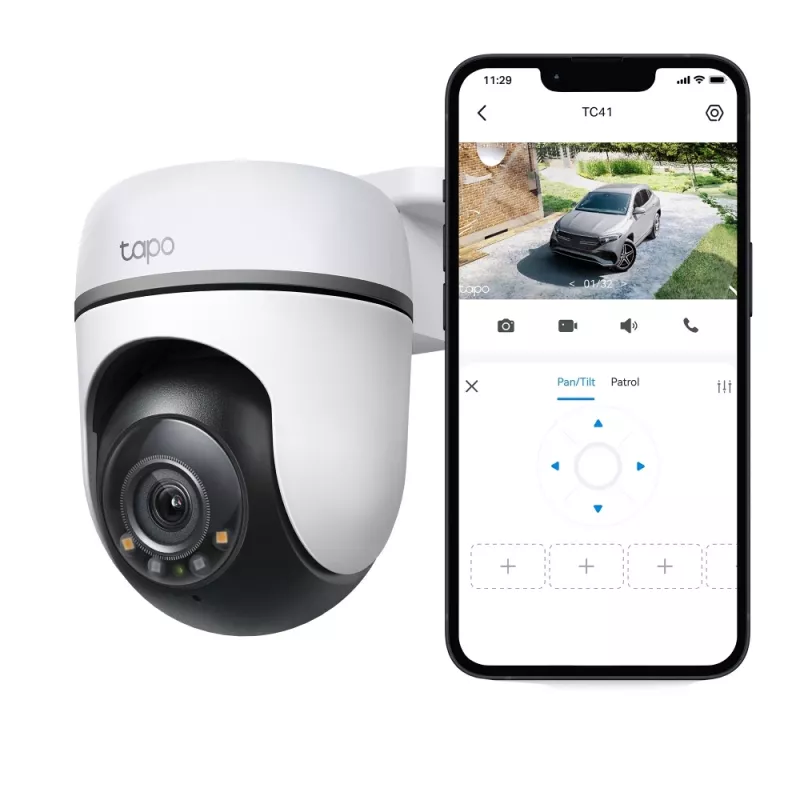 TP-Link Tapo TC41 V2 sferinė IP apsaugos kamera Vidaus ir lauko 2304 x 1296 pikseliai Lubų/Sienos/Stulpo