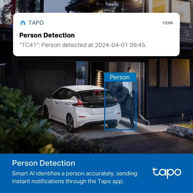 TP-Link Tapo TC41 V2 sferinė IP apsaugos kamera Vidaus ir lauko 2304 x 1296 pikseliai Lubų/Sienos/Stulpo