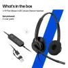 Laidinės stereo ausinės HP Poly Mission 425 Classic USB, ant ausų, 126 g