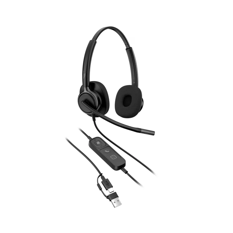 Laidinės stereo ausinės HP Poly Mission 425 Classic USB, ant ausų, 126 g