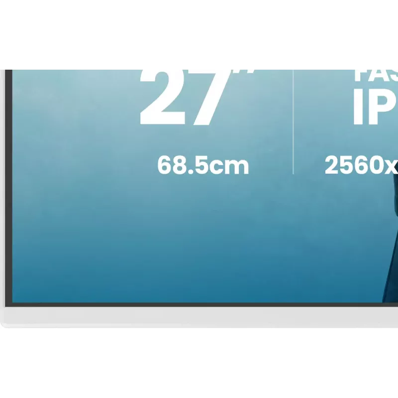 27 colių monitorius iiyama G-MASTER GB2771QSU-W1, 2560×1440 WQHD, Fast IPS, 2 ms, USB 3.2 hub, garsiakalbiai, VESA, aukščio reguliavimas (baltas)