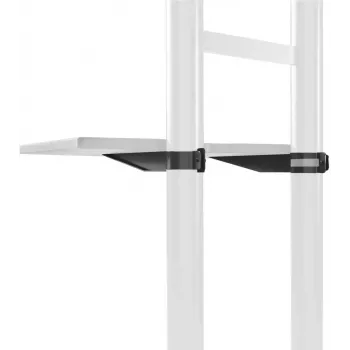 Priedas lentynai ONKRON APT1881-B stendiniams ekranams, ABS ir plienas, 460×320×20 mm, juoda