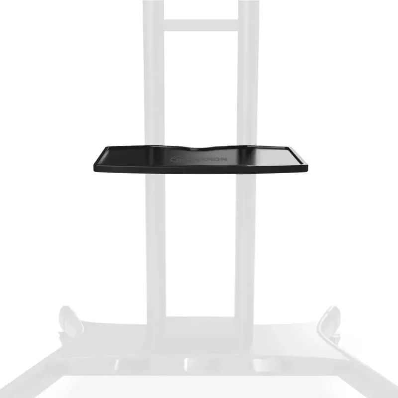 Priedas lentynai ONKRON APT1881-B stendiniams ekranams, ABS ir plienas, 460×320×20 mm, juoda