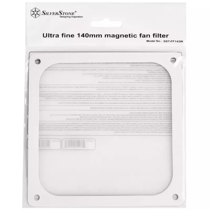 SilverStone SST-FF143W magnetinis dulkių filtras, 140 mm, baltas