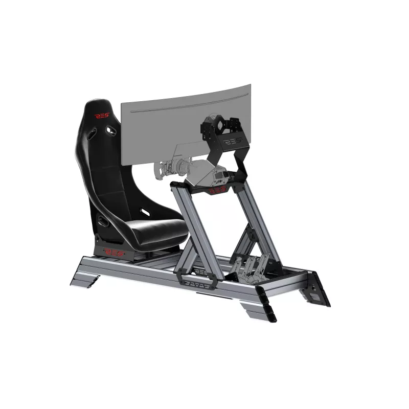 Res-Tech SMART COCKPIT + GT SEAT (BUNDLE) lenktyninis kokpitas, juoda/pilka, ABS, aliuminis, 52 kg, Italija