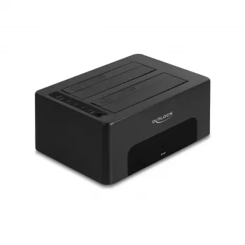 HDD/SSD dėklas DeLOCK 64187 Juodas 2,5/3,5 colio 5 Gbit/s