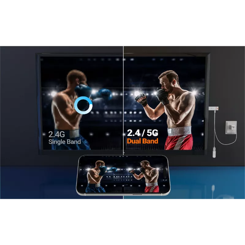 Belaidis vaizdo adapteris j5create ScreenCast 4K Max 2160p baltas