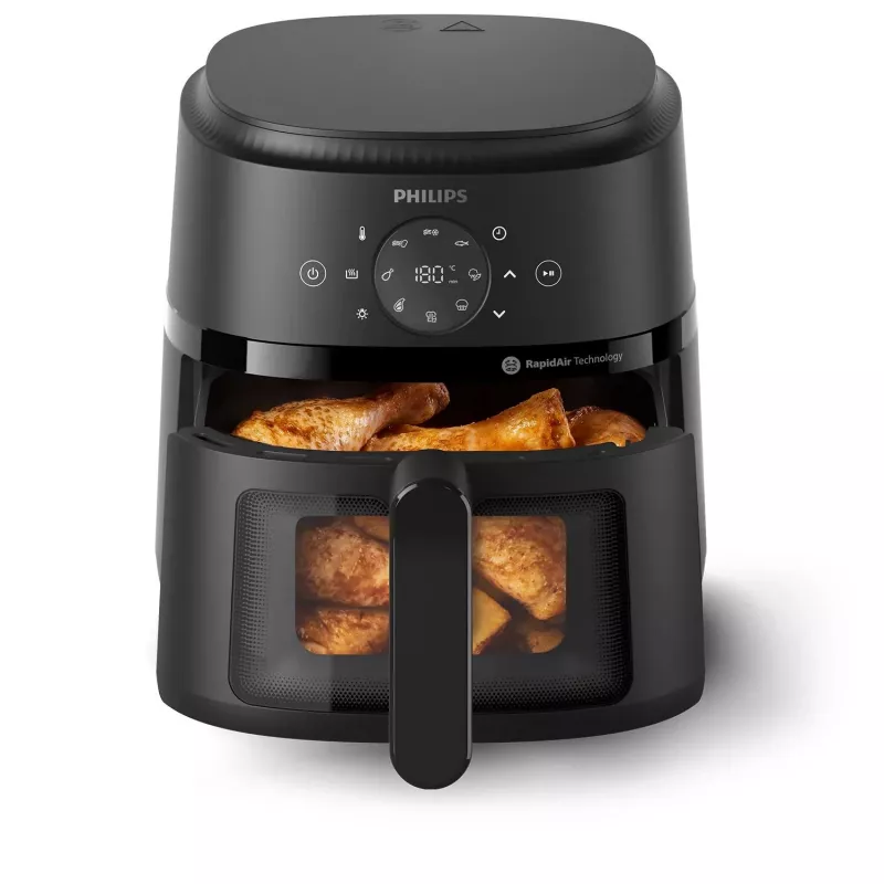 Philips 2000 serijos NA220/00 karšto oro gruzdintuvė, 4,2 l, 1500 W, juoda