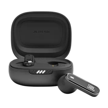 JBL LIVE FLEX belaidės ausinės True Wireless Stereo (TWS) į ausis Skambučiai/Muzika Bluetooth Juodos