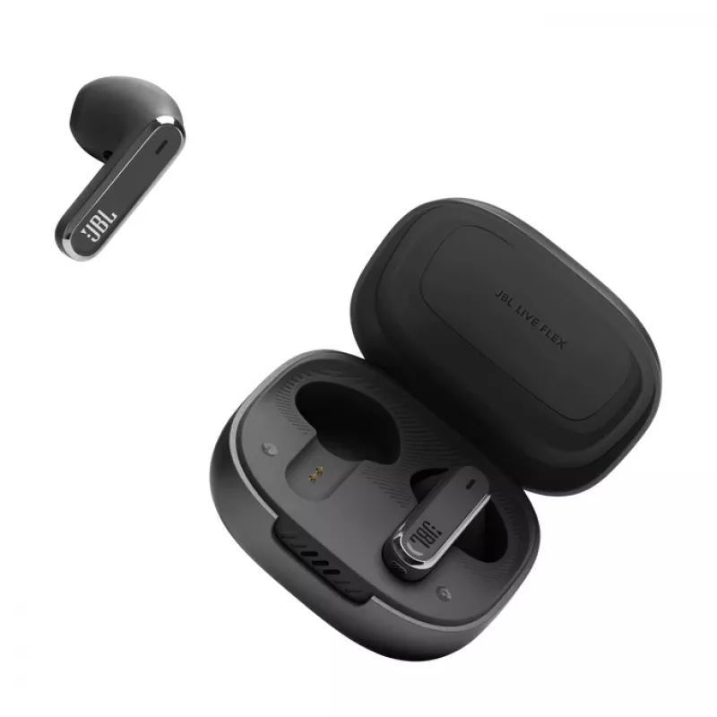 JBL LIVE FLEX belaidės ausinės True Wireless Stereo (TWS) į ausis Skambučiai/Muzika Bluetooth Juodos