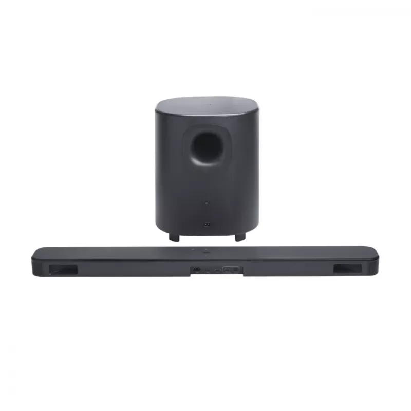 Garbo juosta JBL Bar 500MK2 Juoda — 5.1 kanalai, 750 W, Dolby Atmos, belaidė ir laidinė, žemų dažnių garsiakalbis