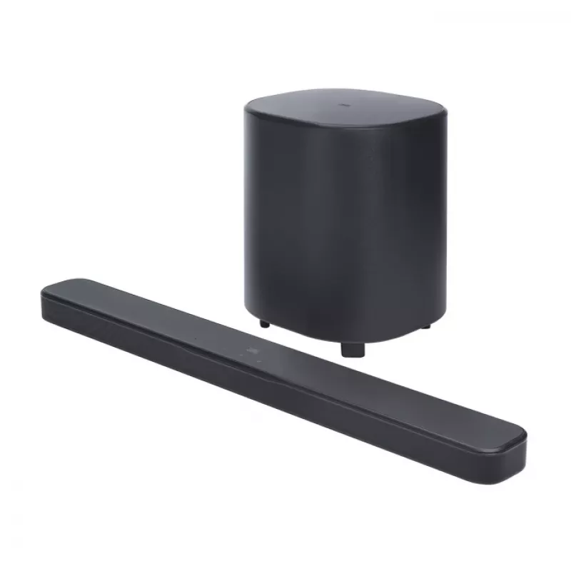 Garbo juosta JBL Bar 500MK2 Juoda — 5.1 kanalai, 750 W, Dolby Atmos, belaidė ir laidinė, žemų dažnių garsiakalbis