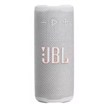 Nešiojamas monofoninis garsiakalbis JBL Grip Mono White – 16 W RMS, Bluetooth, USB-C, įmontuota baterija
