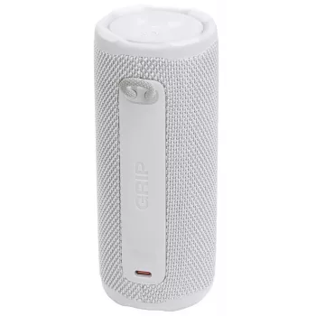 Nešiojamas monofoninis garsiakalbis JBL Grip Mono White – 16 W RMS, Bluetooth, USB-C, įmontuota baterija
