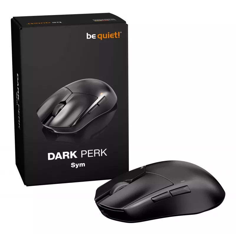 be quiet Dark Perk | Sym pelė Gaming Dešiniarankė RF Wireless + USB Type-C Optinė 32000 DPI