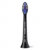 Philips Sensitive HX6056/88 6 vnt. šepetėlių galvutės Juodos 6 vnt.