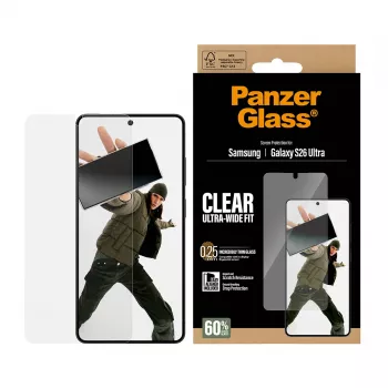 PanzerGlass ® Ekrano apsauginis stiklas Samsung Galaxy S26 Ultra | Ultra-Wide Fit su EasyAligner