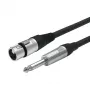 Vivolink PROAUDXLRFJACK6 garso kabelis 6 m XLR 6,35 mm juodas