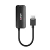 Lindy HDMI 8K60 į DisplayPort 1.4 keitiklis, 0.157 m, HDMI A tipas (standartinis), DisplayPort, Kištukas, Lizdas, Tiesus