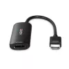 Lindy HDMI 8K60 į DisplayPort 1.4 keitiklis, 0.157 m, HDMI A tipas (standartinis), DisplayPort, Kištukas, Lizdas, Tiesus