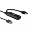 Lindy HDMI 8K60 į DisplayPort 1.4 keitiklis, 0.157 m, HDMI A tipas (standartinis), DisplayPort, Kištukas, Lizdas, Tiesus