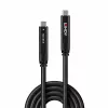 Lindy 15m USB 3.2 Gen 2 & DP 1.4 Type C hibridinis kabelis, 15 m, USB C, USB C, USB 3.2 Gen 1 (3.1 Gen 1), 5 Gbit/s, juodas