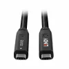 Lindy 15m USB 3.2 Gen 2 & DP 1.4 Type C hibridinis kabelis, 15 m, USB C, USB C, USB 3.2 Gen 1 (3.1 Gen 1), 5 Gbit/s, juodas