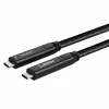 Lindy 15m USB 3.2 Gen 2 & DP 1.4 Type C hibridinis kabelis, 15 m, USB C, USB C, USB 3.2 Gen 1 (3.1 Gen 1), 5 Gbit/s, juodas