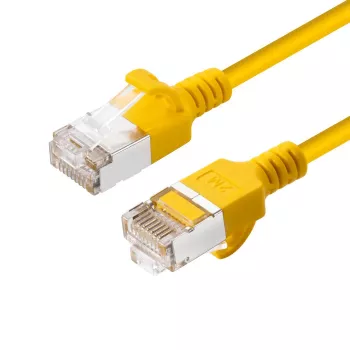 Microconnect V-FTP6A005Y-SLIM tinklo kabelis geltonas 0,5 m Cat6a U/FTP (STP)