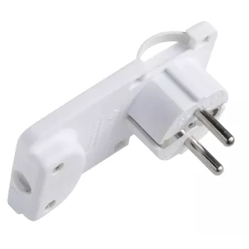Maitinimo kištukas Microconnect PESCHPLUG-W, kampinis, Type F, baltas