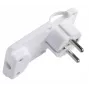 Maitinimo kištukas Microconnect PESCHPLUG-W, kampinis, Type F, baltas