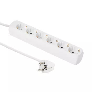 Microconnect GRU0063WA ilginimo laidas 3 m 6 lizdų baltas