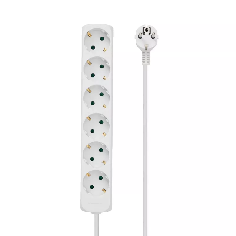 Microconnect GRU0063WA ilginimo laidas 3 m 6 lizdų baltas