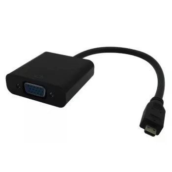 Microconnect HDMIDVGAB vaizdo kabelio adapteris 0.25 m HDMI Type D (Micro) VGA (D-Sub) juodas