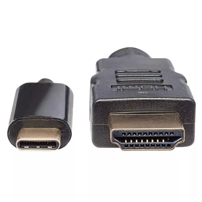 Manhattan USB-C į HDMI laidas, 4K@30Hz, 2 m, juodas, kištukas-kištukas, trejų metų garantija