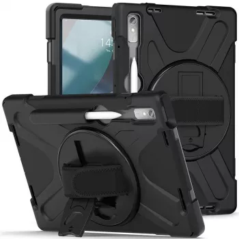 Dėklas planšetei eSTUFF, skirtas Lenovo Tab P11 Pro, polikarbonatas, 29,2 cm (11,5 colio) ekranui, 2 stovėjimo režimai, juodas
