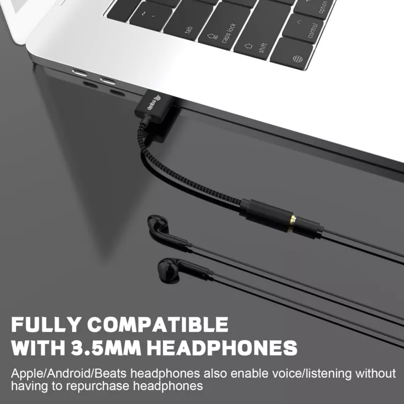 Equip 147945 USB-A į 3.5 mm garso adapteris, 0.15 m, juodas